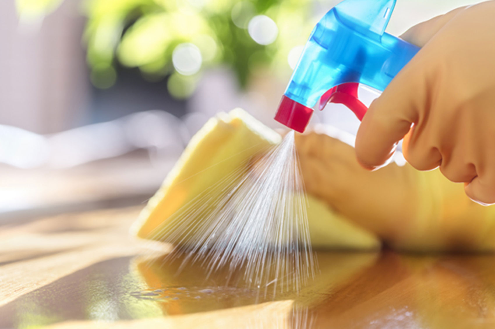 People cleaning an office