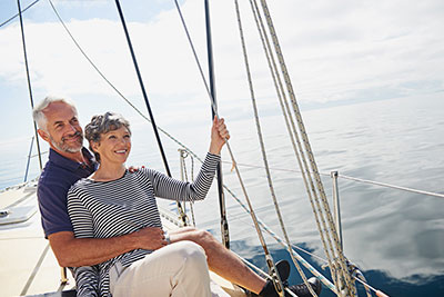 Couple on a boat