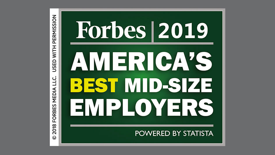 Forbes 2019 America's Best Mid-Size Employers